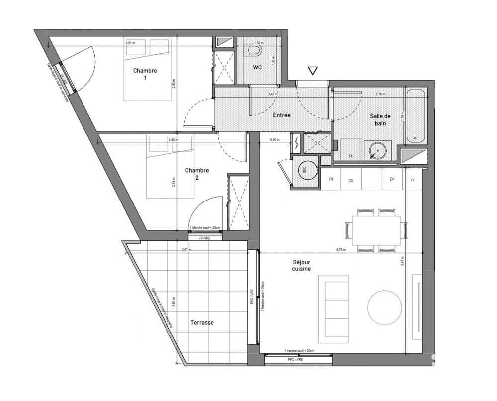 Vente Appartement 3 pièces