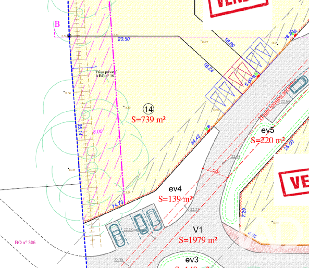 Vente Terrain Vente Terrain à bâtir 739 m&sup2; Challans