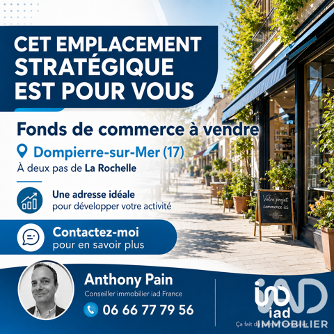 Vente Restauration rapide 96 m&sup2; 53800 17139 Dompierre-sur-mer