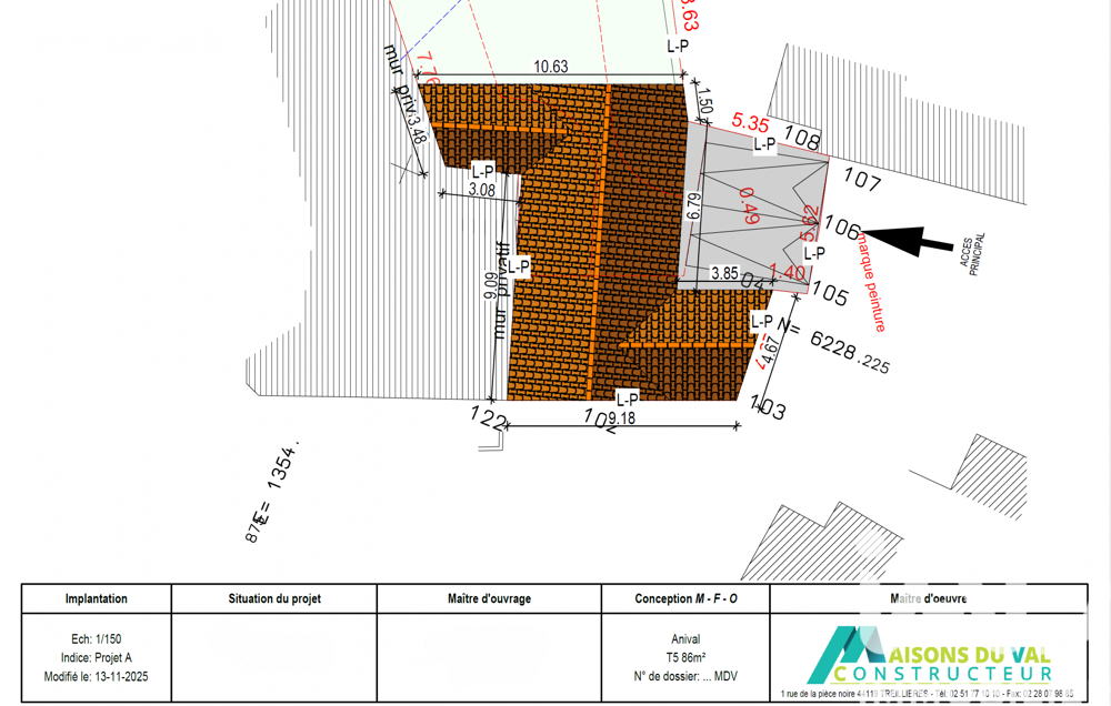Vente Terrain Vente Terrain à bâtir 552 m&sup2; Rezé