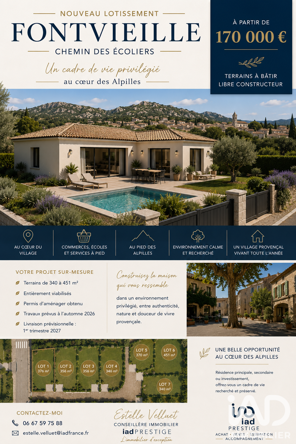 Vente Terrain Vente Terrain à bâtir 451 m&sup2; Fontvieille