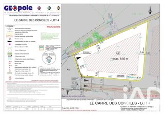 Vente Terrain Vente Terrain à bâtir 733 m&sup2; Toulouges