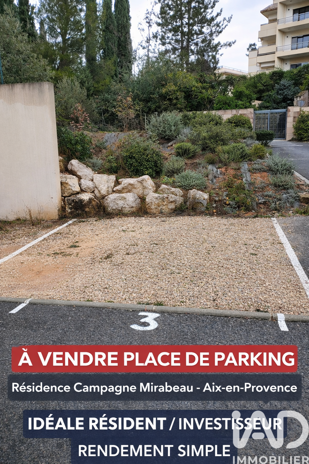 Vente Parking/Garage Vente Parking 12 m&sup2; Aix-en-provence