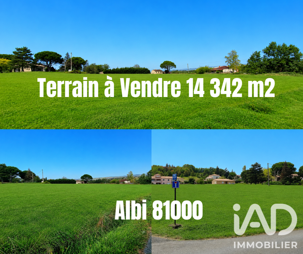 Vente Terrain Vente Terrain à bâtir 14 342 m&sup2; Albi