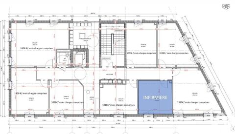   Location Bureaux 45 m&sup2; 