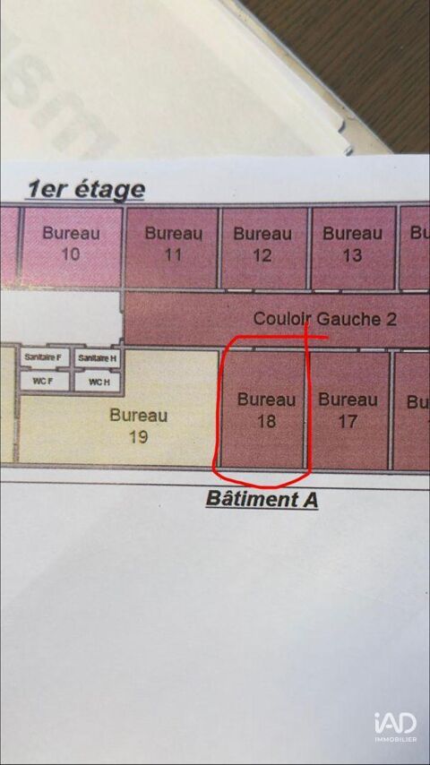   Location Local d'activités 22 m&sup2; 
