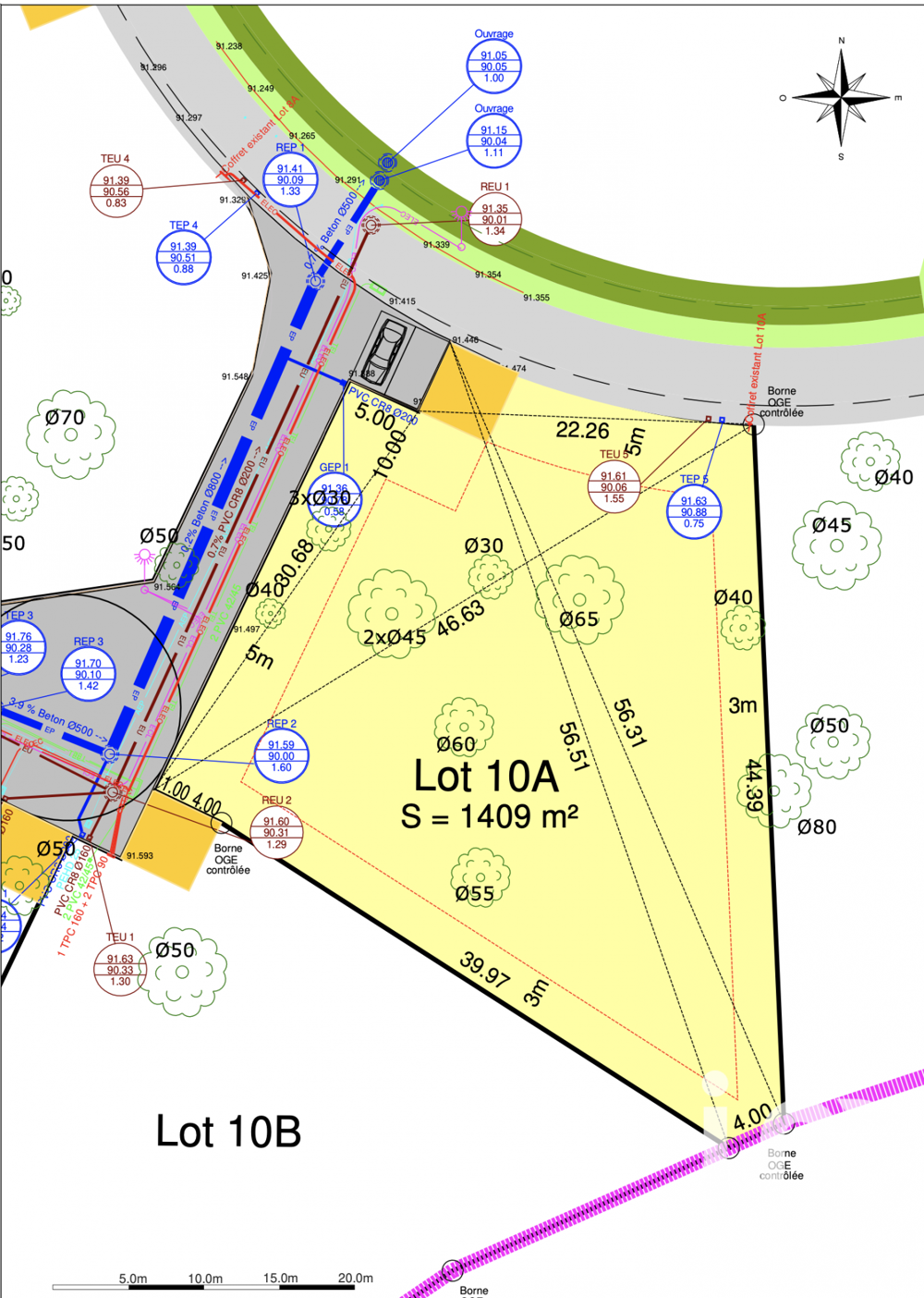 Vente Terrain Vente Terrain à bâtir 1 408 m&sup2; Montauban