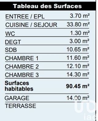  Maison à vendre 4 pièces 90 m²
