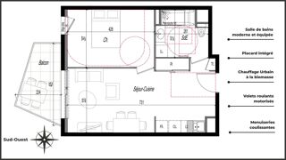  Appartement � vendre 2 pi�ces 42 m�