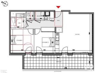  Appartement � vendre 3 pi�ces 59 m�