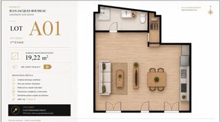  Appartement à vendre 1 pièce 19 m²