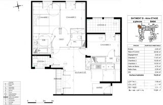  Appartement à vendre 4 pièces 76 m²