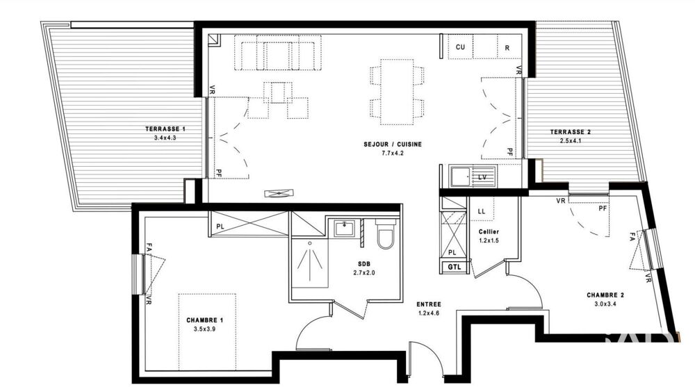 Vente Appartement Vente Appartement 3 pièces Montpellier