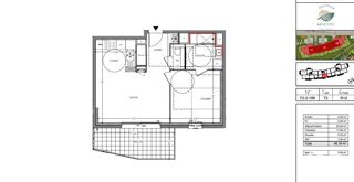  Appartement à vendre 2 pièces 46 m²