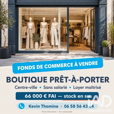 Vente Habillement, Textile 75 m&sup2; 66080 18700 Aubigny-sur-nère