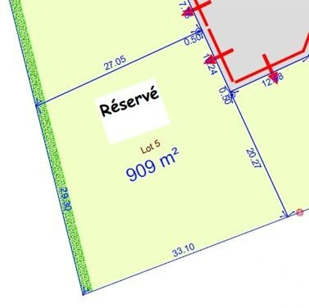 Vente Terrain Vente Terrain à bâtir 909 m&sup2; Montech
