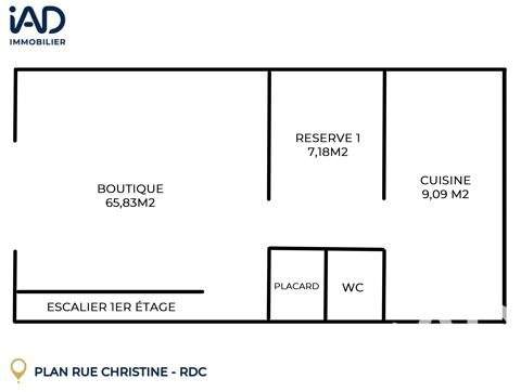   Vente Habillement, Textile 135 m&sup2; 