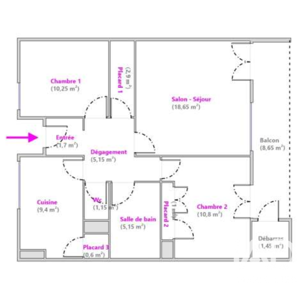 Vente Appartement Vente Appartement 3 pièces Angers
