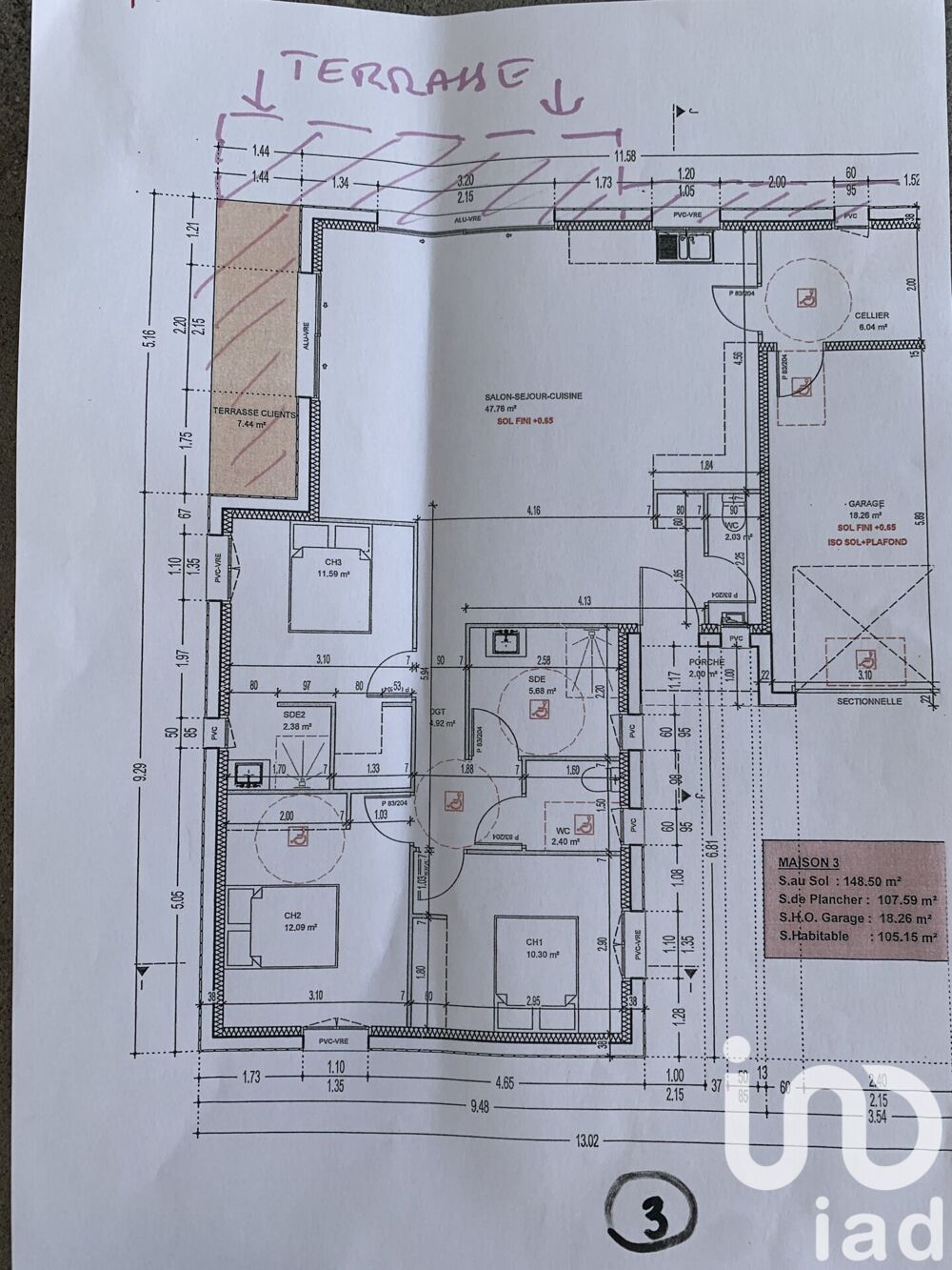 Vente Maison traditionnelle 4 pièces