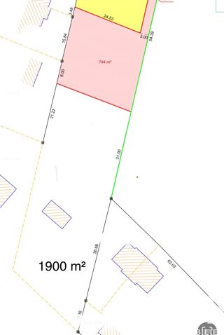  Terrain � vendre 1900 m�