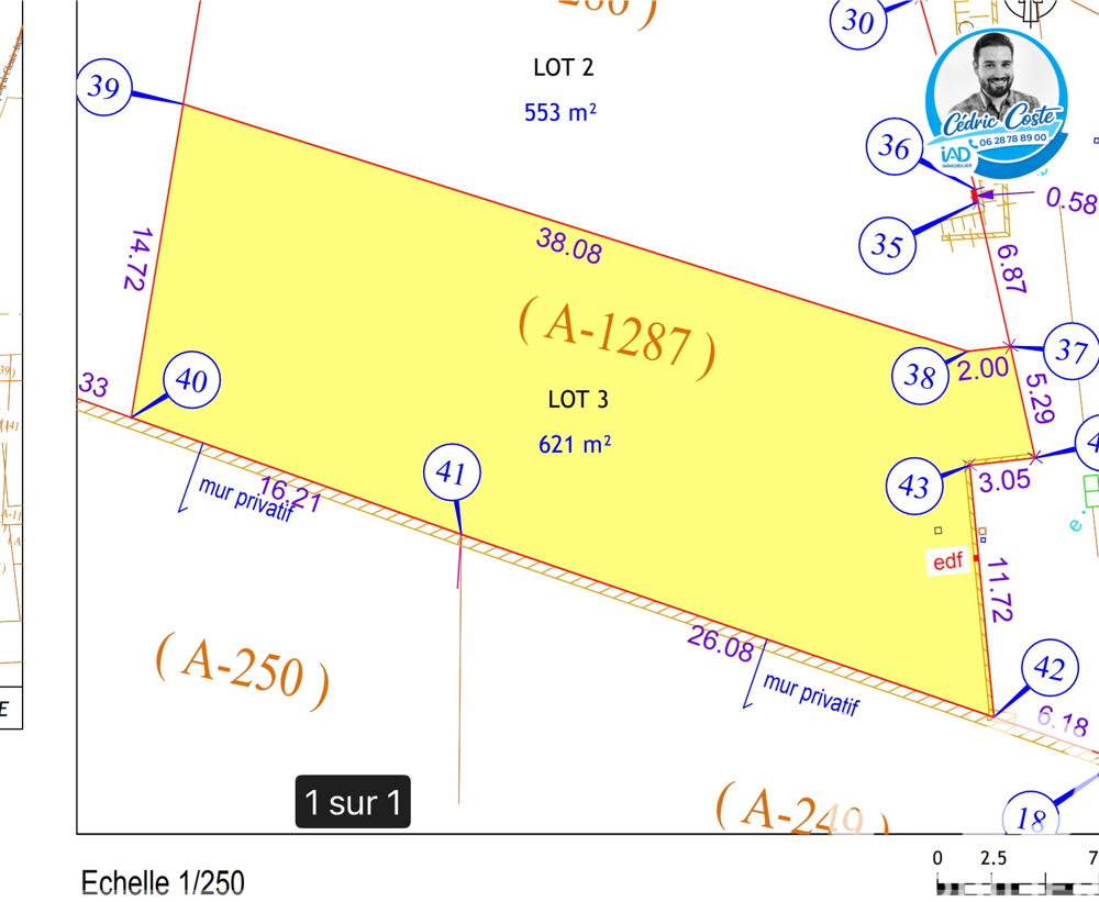 Vente Terrain Vente Terrain 621 m&sup2; Camplong-d'aude