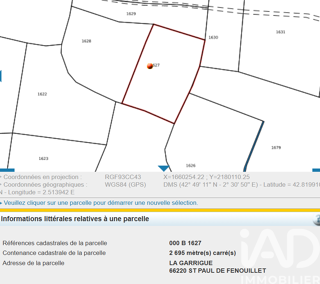  Terrain � vendre 2695 m�