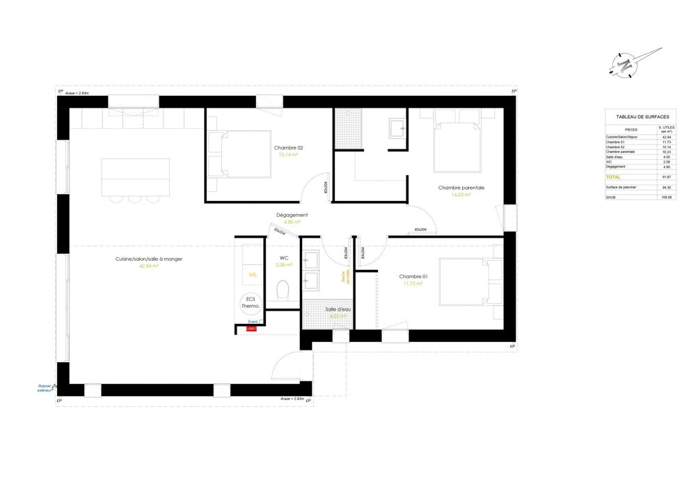 Vente Terrain Vente Terrain à bâtir 1 776 m&sup2; Estillac