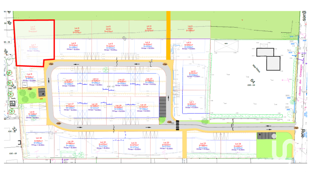 Vente Terrain Vente Terrain à bâtir 860 m&sup2; Palau-del-vidre