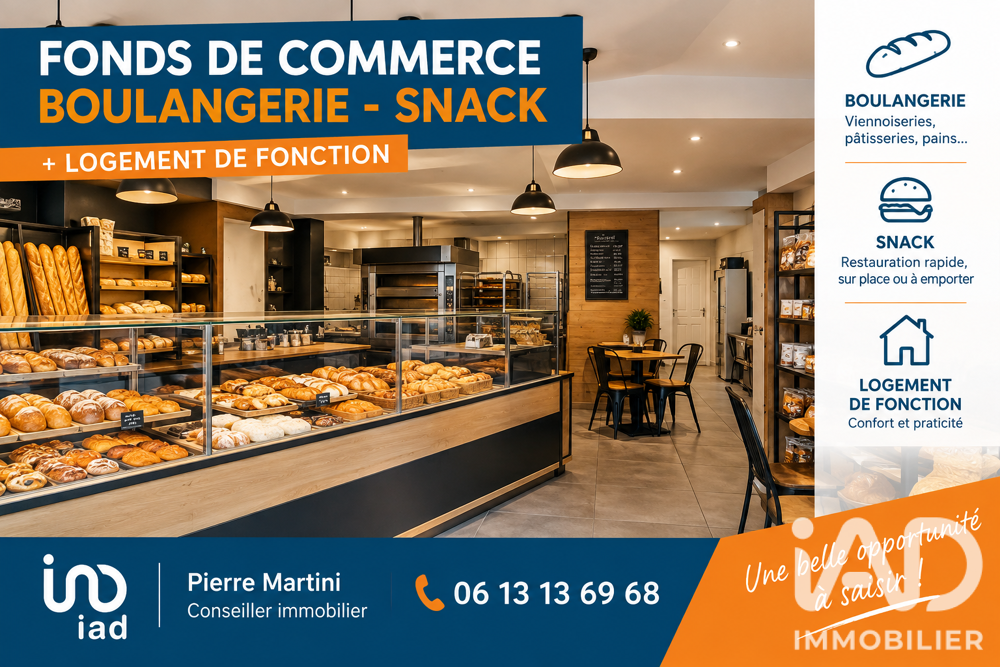   Vente Boulangerie, Pâtisserie 100 m&sup2; 