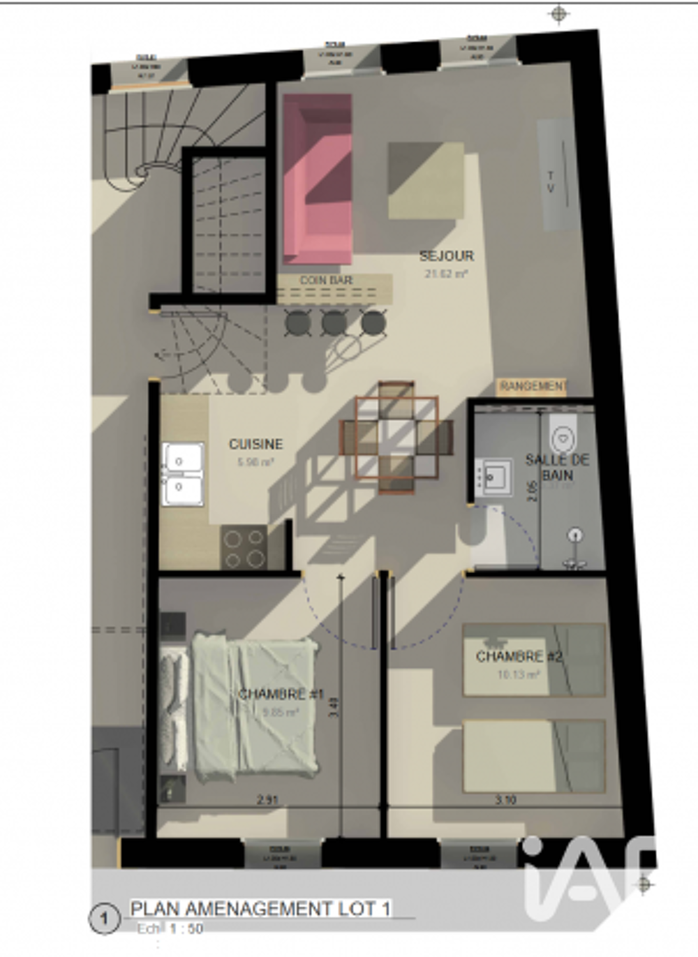 Vente Appartement 3 pièces