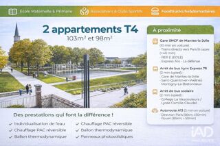  Appartement à vendre 4 pièces 103 m²