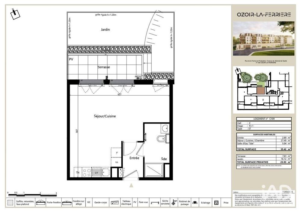 Vente Appartement Vente Appartement 1 pièce Ozoir-la-ferrière