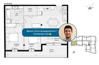  Appartement à vendre 3 pièces 61 m²