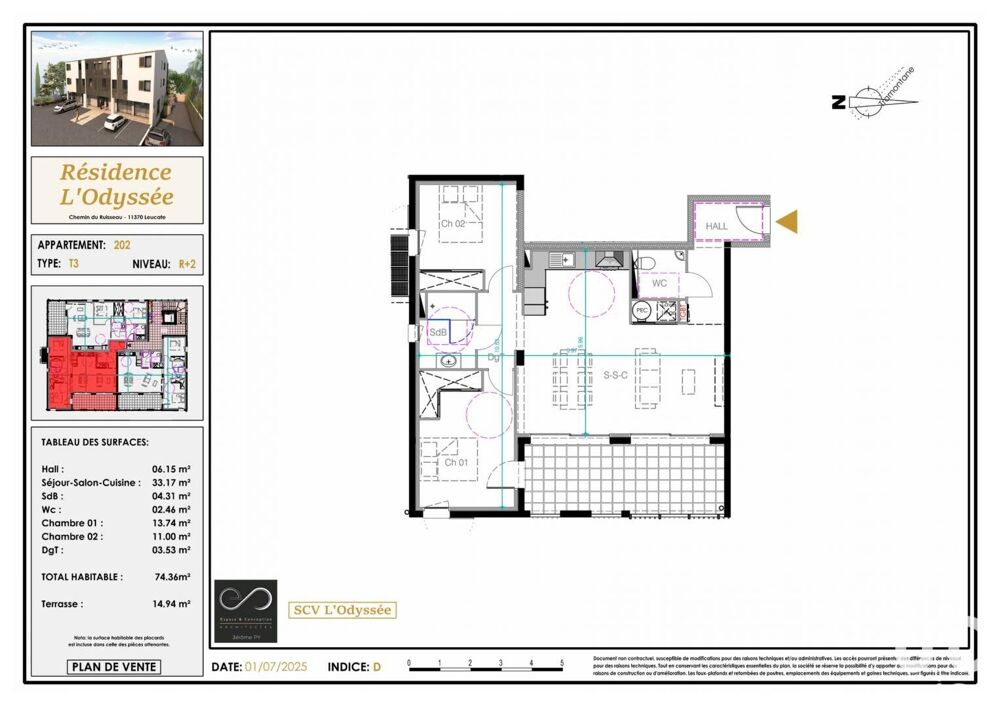 Vente Appartement 3 pièces