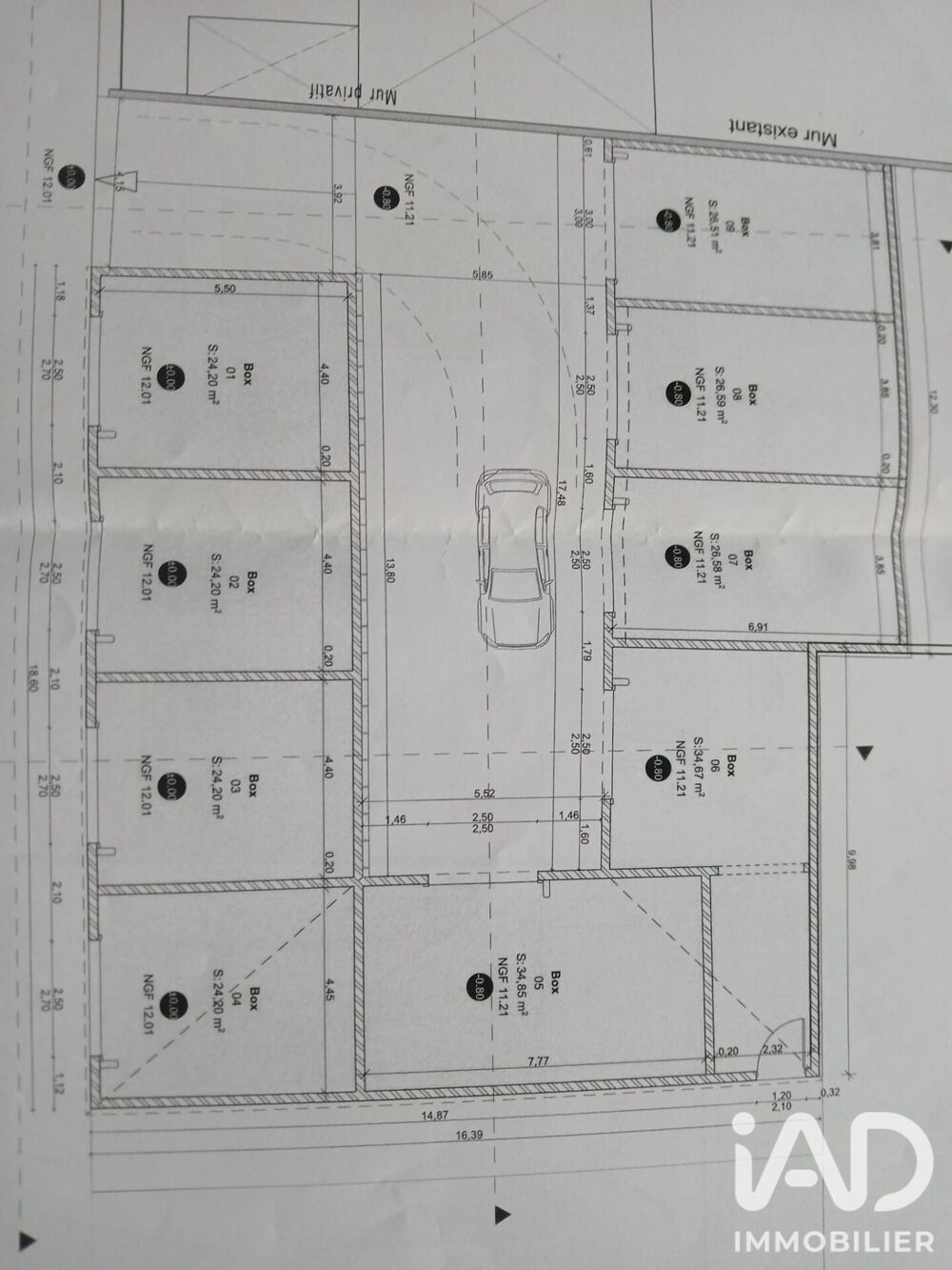 Vente Parking/Garage Vente Garage 373 m&sup2; Podensac
