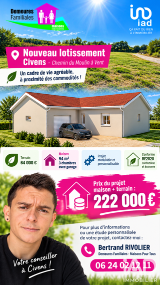  Terrain à vendre 749 m²