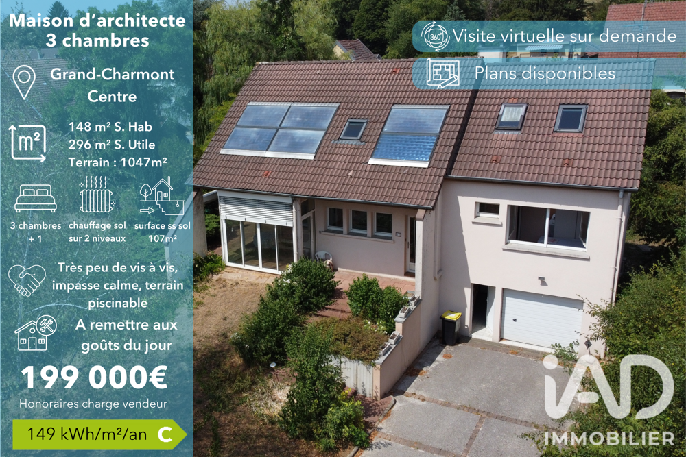 Vente Maison d'architecte 6 pièces