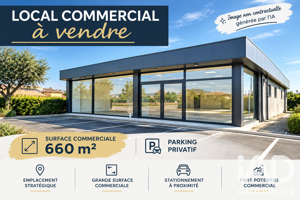   Vente Boutique/Local commercial 660 m&sup2; 