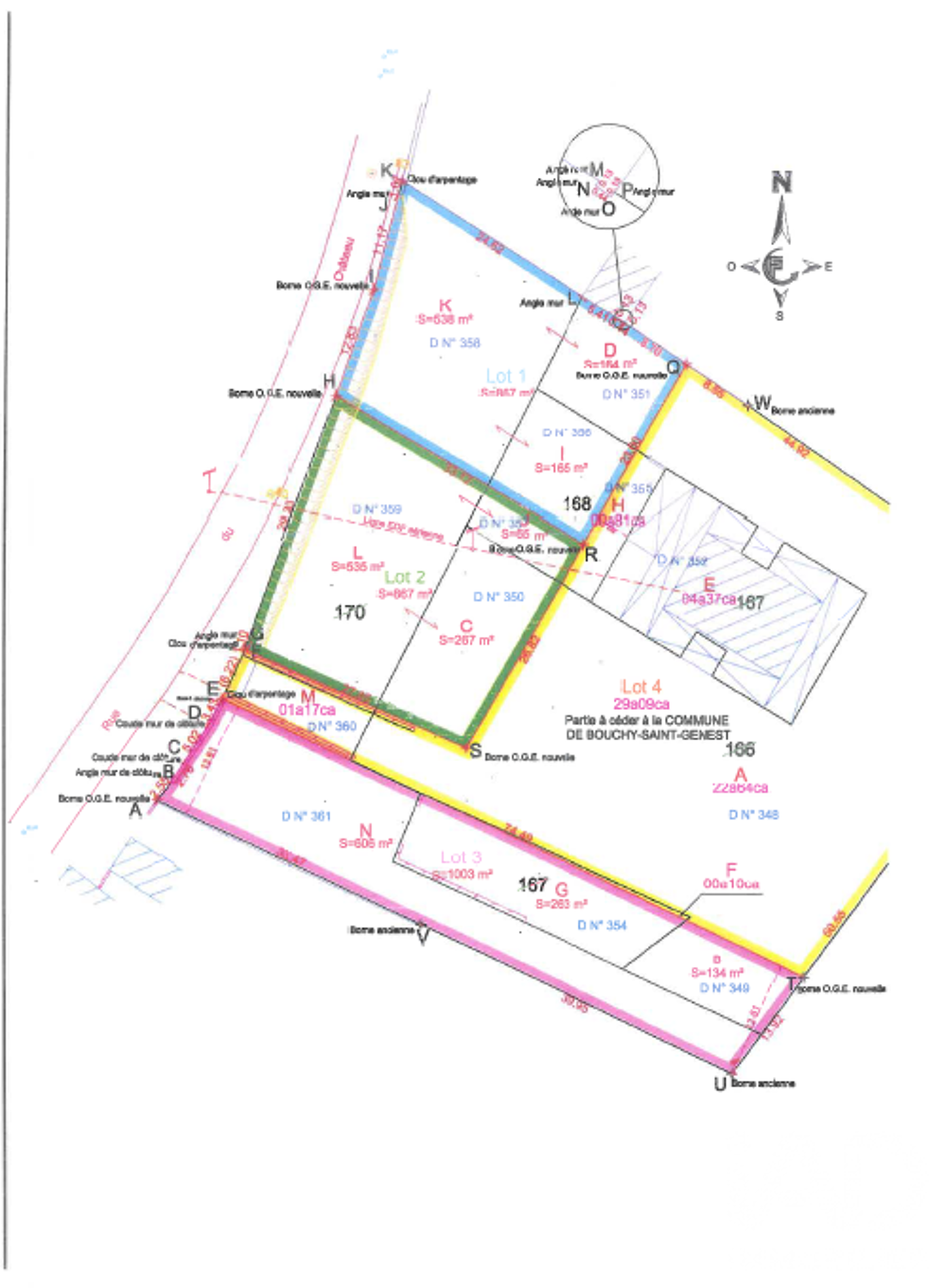 Vente Terrain Vente Terrain à bâtir 867 m&sup2; Bouchy saint genest