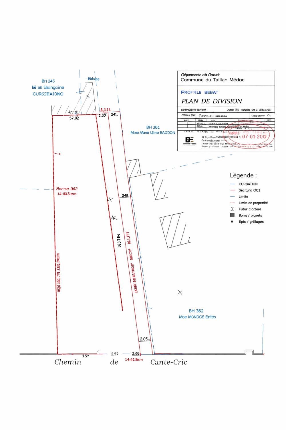 Vente Terrain Vente Terrain 852 m&sup2; Le taillan-médoc