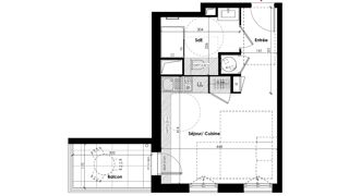  Appartement à vendre 1 pièce 29 m²