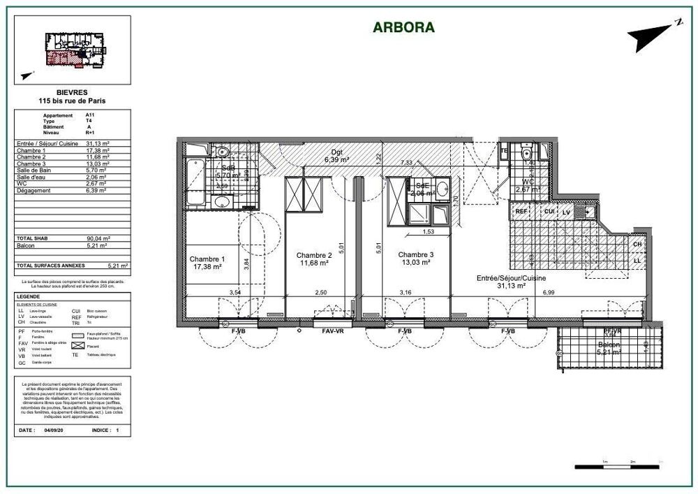 Vente Appartement 4 pièces