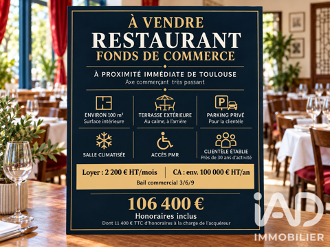   Vente Restaurant 100 m&sup2; 