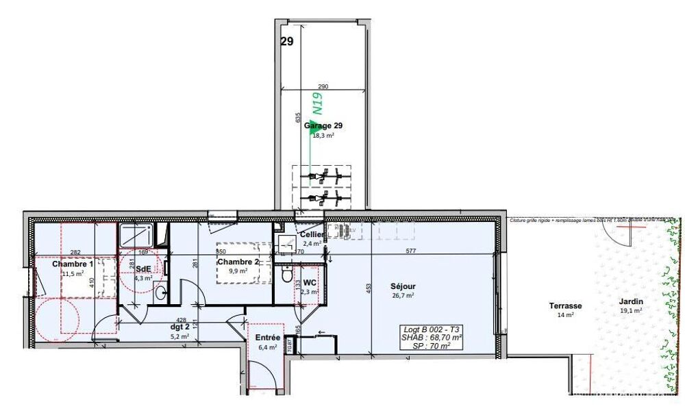 Vente Appartement 3 pièces