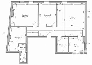  Appartement à vendre 4 pièces 92 m²