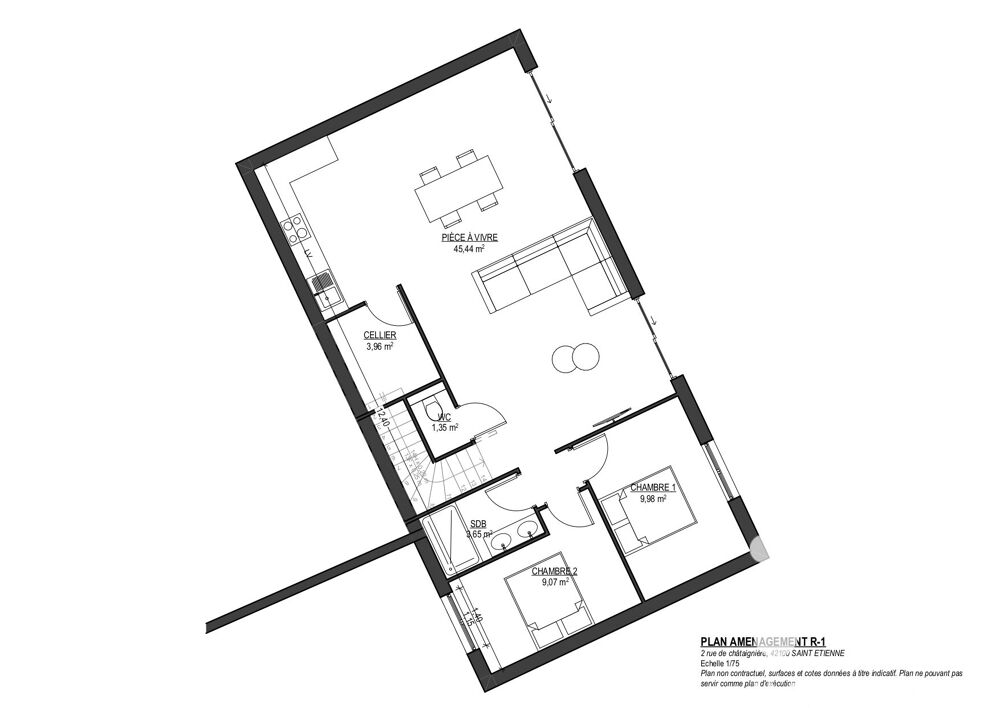 Vente Terrain Vente Terrain à bâtir 528 m&sup2; Saint-Étienne