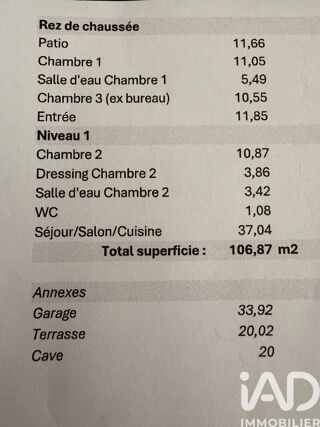  Maison � vendre 4 pi�ces 95 m�