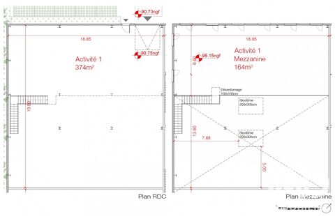   Vente Boutique/Local commercial 538 m&sup2; 