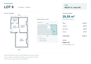  Appartement à vendre 2 pièces 30 m²