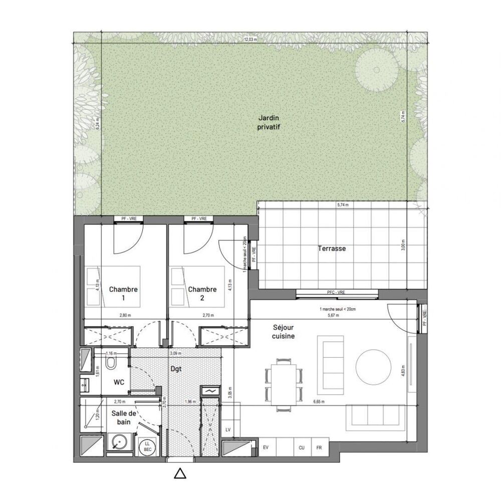Vente Appartement 3 pièces